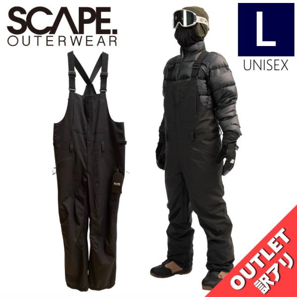【アウトレット】25-26 SCAPE BIB PNT BLACK Lサイズ メンズ レディース ユ...