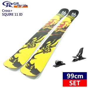 ☆[99cm/90mm幅]GR ski life Cross+SQUIRE 11 ID スキーボード ビンディング付 セット ファンスキー ショートスキー｜off-1