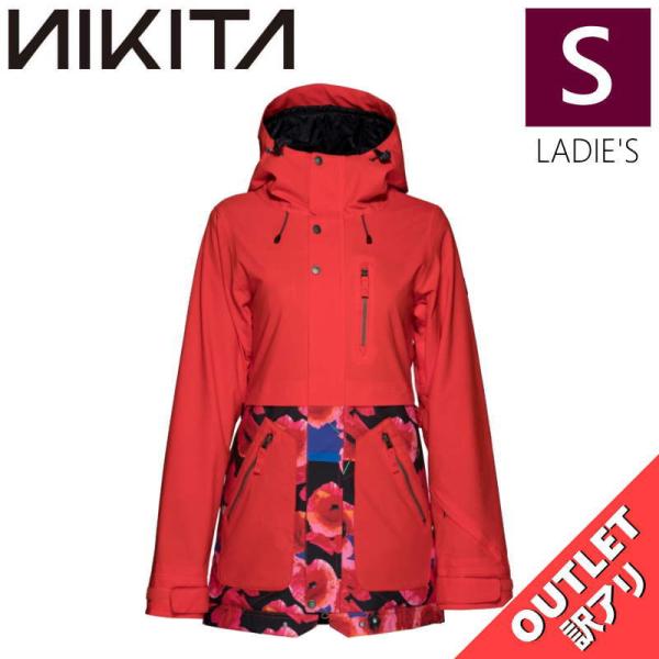 【OUTLET】 NIKITA SYCAMORE JKT RED Sサイズ レディース スノーボード...