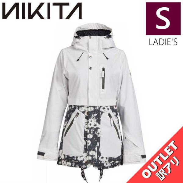 【OUTLET】 NIKITA SYCAMORE JKT WHITE Sサイズ レディース スノーボ...