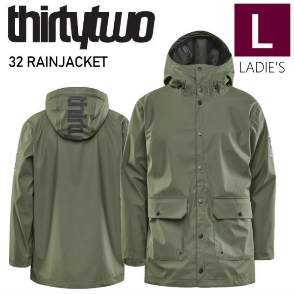 24-25 THIRTYTWO 32 RAIN JKT FORREST Lサイズ レディース スノー...