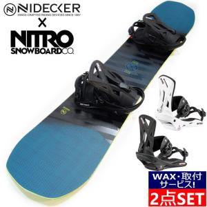 NIDECKER MERC + NITRO STAXX ナイデッカー ナイトロ メンズ スノーボード 板 バインディング ビンディング 2点セット キャンバー 日本正規品｜off-1