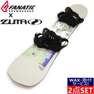FANATIC スノーボード バインディング付き FANATIC 22-23 DUAL BLACK GREY + ZUMA ZM ファナティック ズマ