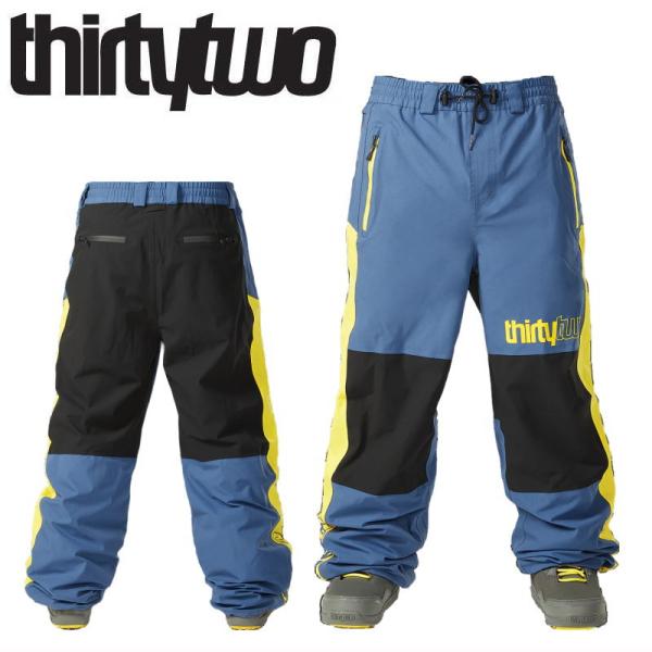 THIRTYTWO SWEEPER PNT カラー:BLUE YELLOW 23-24 サーティツー...
