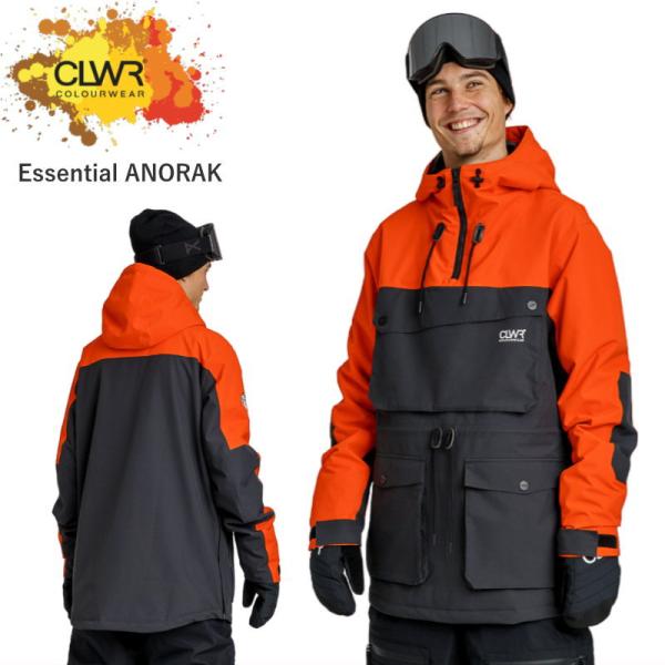 ● CLWR Essential Anorak JKT ORANGE  メンズ スノボウェア スノー...