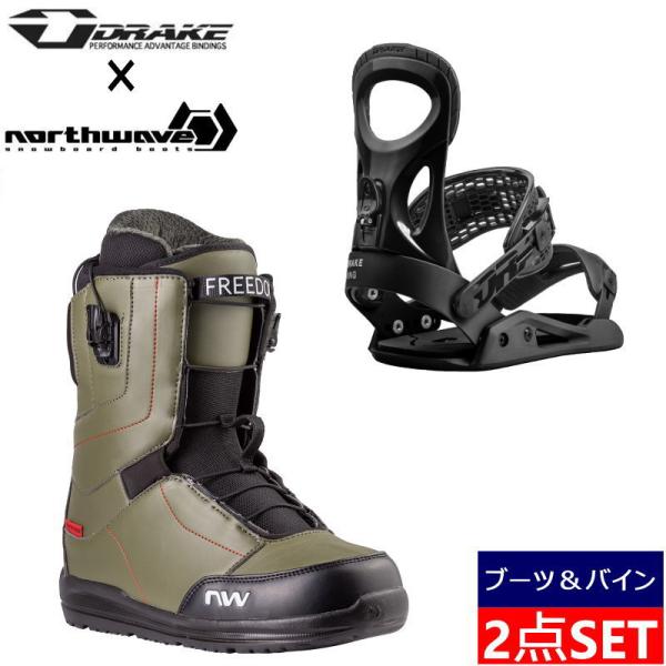 23-24 NORTHWAVE FREEDOM + DRAKE KING ナイトロ メンズ スノーボ...