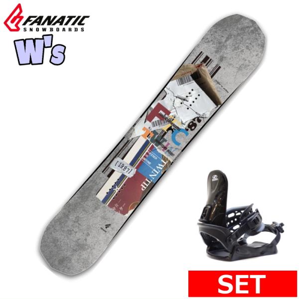 23-24 FANATIC FTC TWIN+ZUMA BINDING メンズ スノーボード2点セッ...