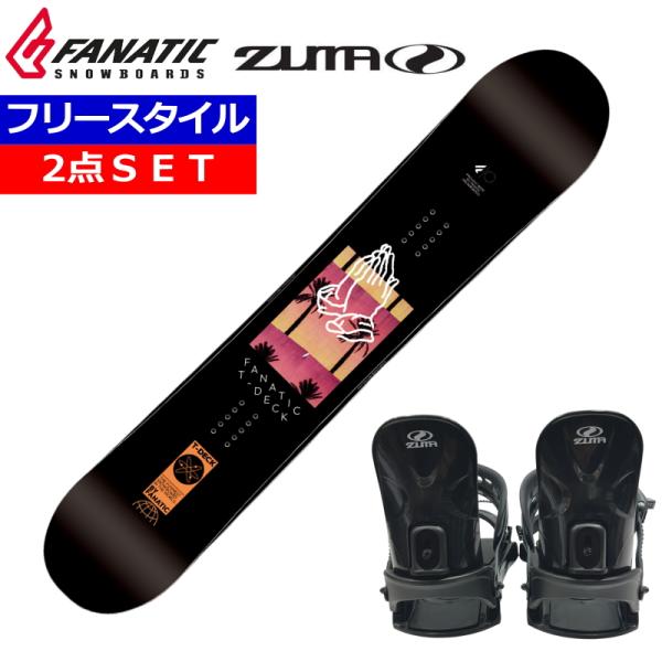 23-24 FANATIC T-DECK BLACK+ZUMA BINDING ファナティック メン...