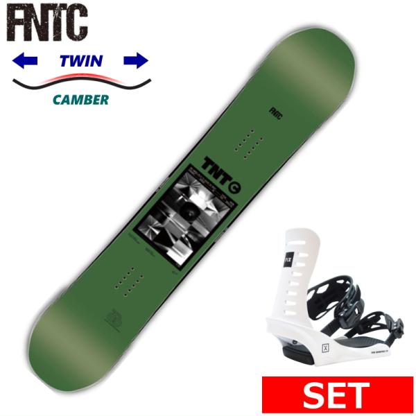 23-24 FNTC TNT C GREEN+FIX NATION JPN メンズ ボードセット2点...