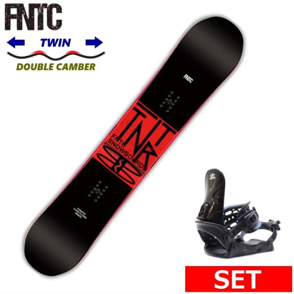 23-24 FNTC TNT R BLACK RED+ZUMA BINDING メンズ スノーボード...