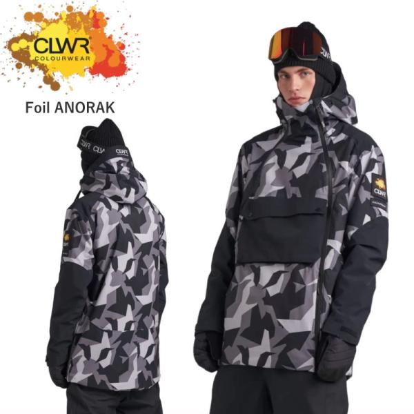 ● CLWR Foil Anorak JKT CAMO メンズ スノーボード スキー ジャケット J...