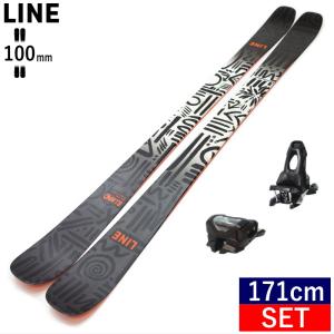 LINE BLEND+ATTACK 11 GW スキー＋ビンディングセット ツインチップスキー フリースキー フリースタイルスキー [171cm/100mm幅] 23-24