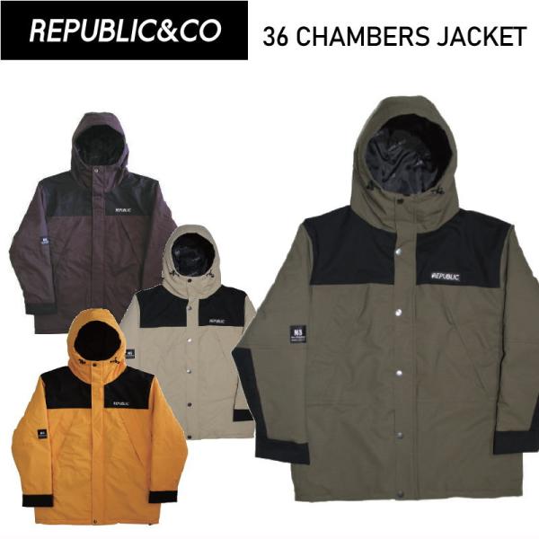● REPUBLIC 36 CHAMBERS JACKET リパブリック スノボウェア メンズ チャ...