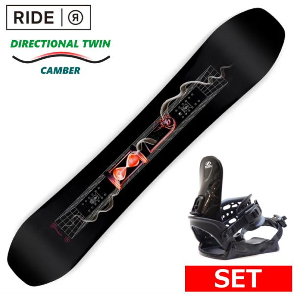 23-24 RIDE SHADOWBAN+ZUMA BINDING メンズ スノーボード2点セット ...