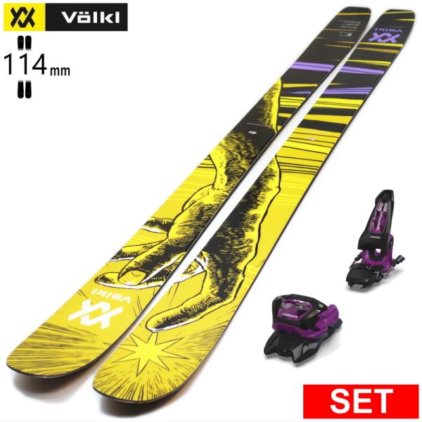 [センター幅114mm 177cm|184cm]VOLKL REVOLT 114+GRIFFON 1...