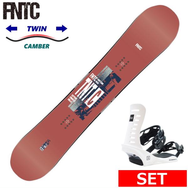24-25 FNTC TNT C RED+FIX NATION JPN メンズ スノーボード2点セッ...