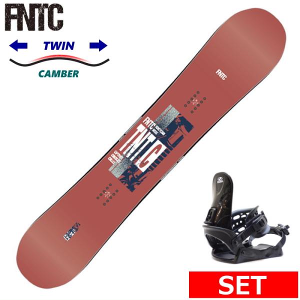 24-25 FNTC TNT C RED+ZUMA BINDING メンズ スノーボード2点セット ...