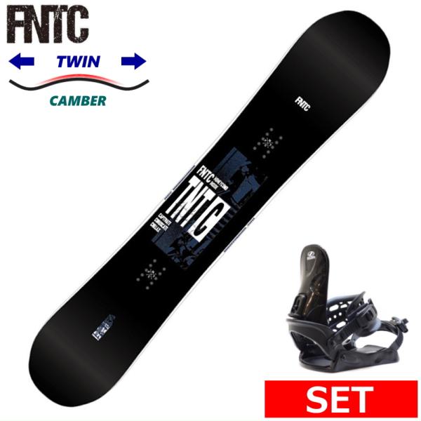 24-25 FNTC TNT C BLACK+ZUMA BINDING メンズ スノーボード2点セッ...
