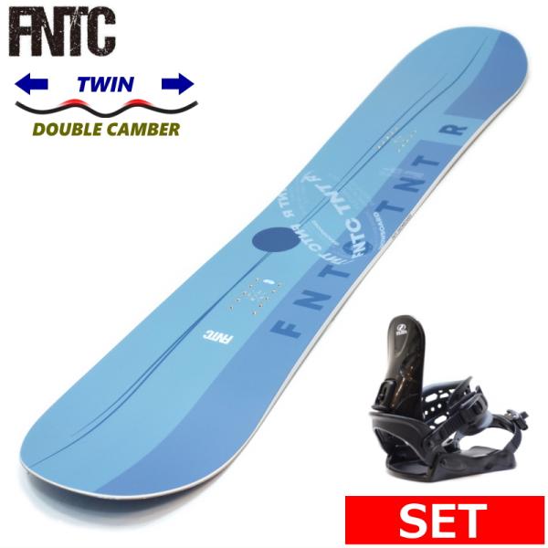 24-25 FNTC TNT R BLUE+ZUMA BINDING メンズ スノーボード2点セット...