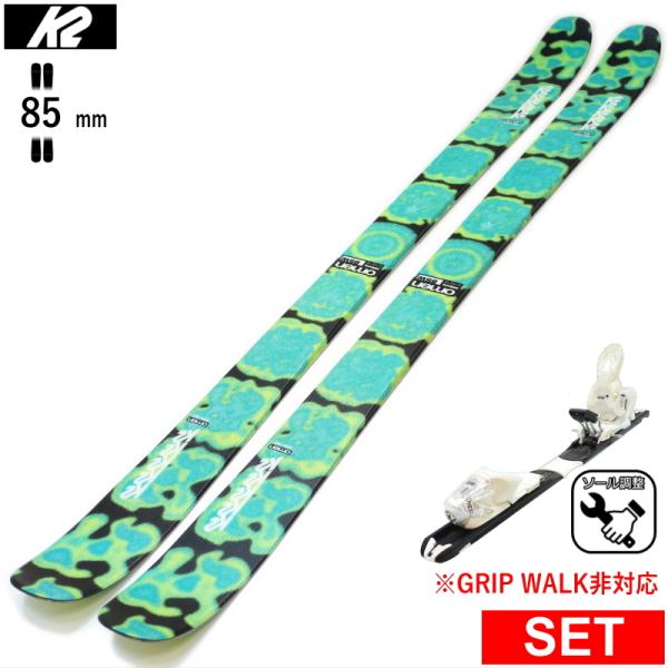 K2 OMEN 85 W+XPRESS 10 ワンタッチ調整ビンディング付  25モデル スキー板セ...