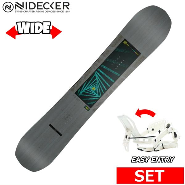 24-25 NIDECKER MERC+NIDECKER FENIX L メンズ ボードセット2点セ...