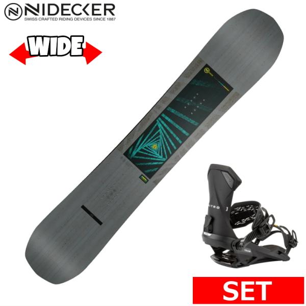 24-25 NIDECKER MERC+NITRO TEAM L メンズ ボードセット2点セット ワ...