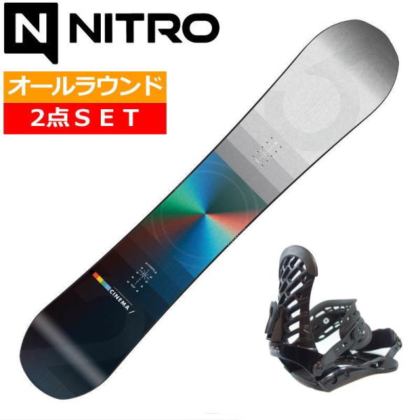 24-25 NITRO CINEMA+ZUMA ZM ナイトロ メンズ スノーボード2点セット 日本...