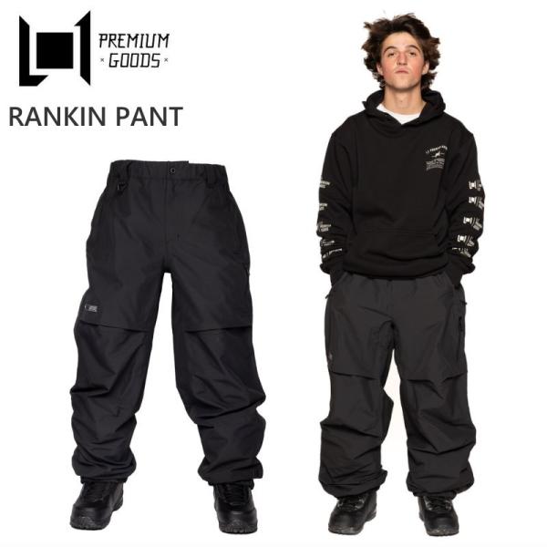◎ 24-25 L1 RANKIN PANT カラー:BLACK メンズ スノボウェア エルワン ス...