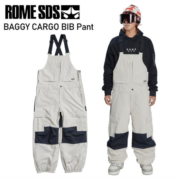 ◎ 24-25 ROME SDS BAGGY CARGO BIB PANT カラー:CREAM バギ...