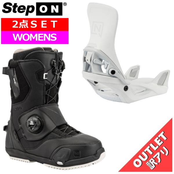 レディース バインディング ブーツ 2点セット アウトレット 25-26 NITRO STEP ON...