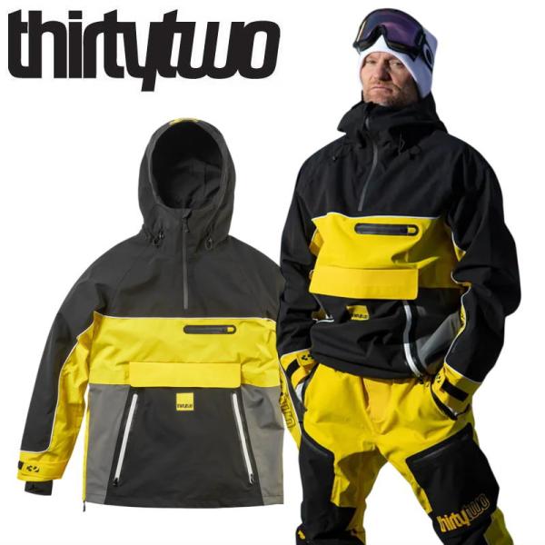 25-26 THIRTYTWO LIGHT ANORAK JACKET カラー:BLACK YELL...