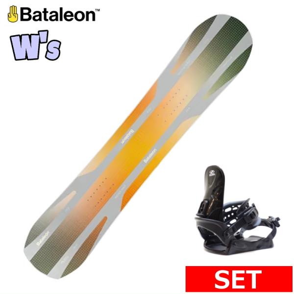 25-26 BATALEON PUSH UP+ZUMA BINDING レディース スノーボード2点...
