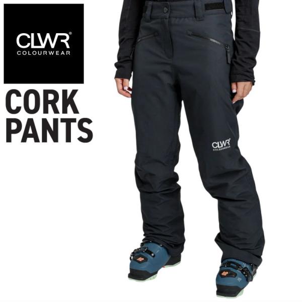 ★ 25-26 CLWR CORK PANTS カラー:BLACK カラーウェア スノボウェア レデ...