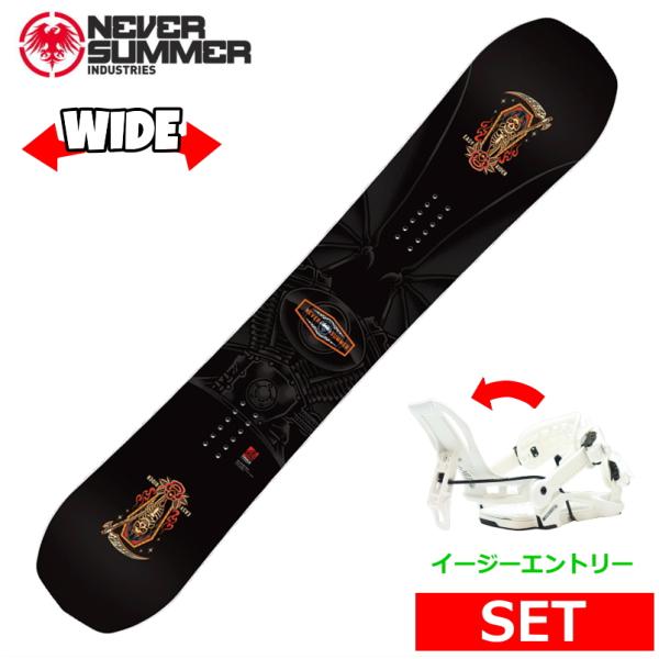 25-26 NEVER SUMMER MEN'S EASY RIDER+NIDECKER FENIX...