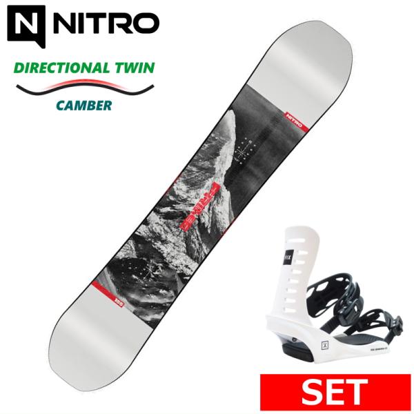25-26 NITRO PRIME RAW+FIX NATION JPN メンズ スノーボード2点セ...