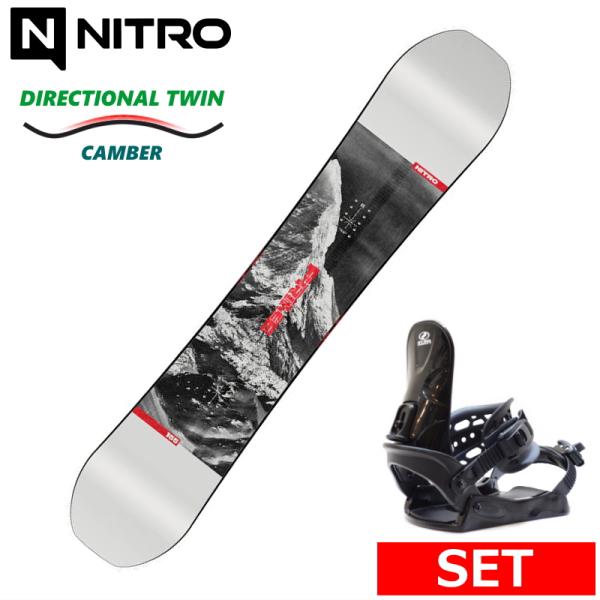 25-26 NITRO PRIME RAW+ZUMA BINDING メンズ スノーボード2点セット...