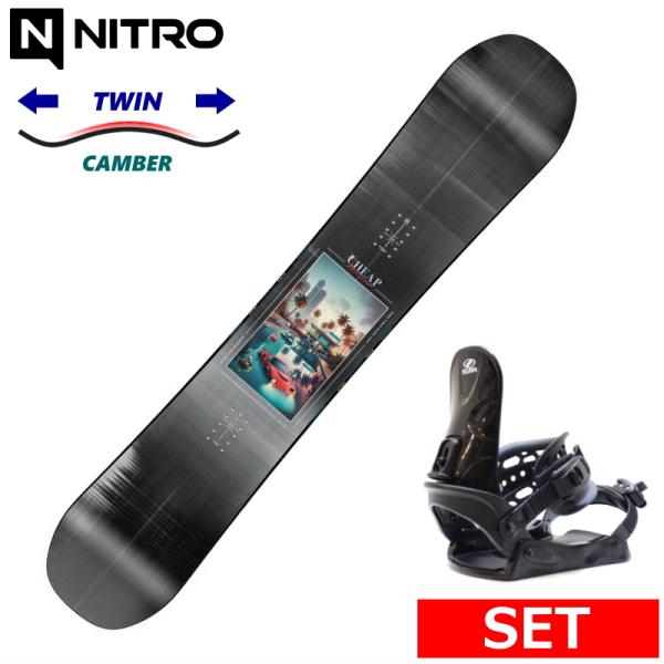 25-26 NITRO CHEAP THRILLS+ZUMA BINDING メンズ スノーボード2...