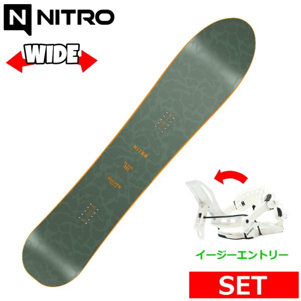 25-26 NITRO SLASH+NIDECKER FENIX L メンズ スノーボード2点セット...