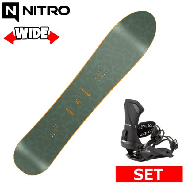 25-26 NITRO SLASH+NITRO TEAM L メンズ ボードセット2点セット ワイド...