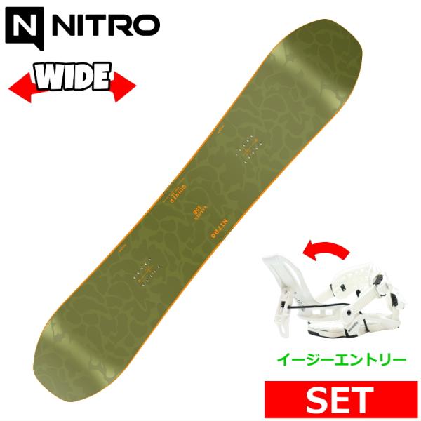 25-26 NITRO BASHER+NIDECKER FENIX L メンズ スノーボード2点セッ...