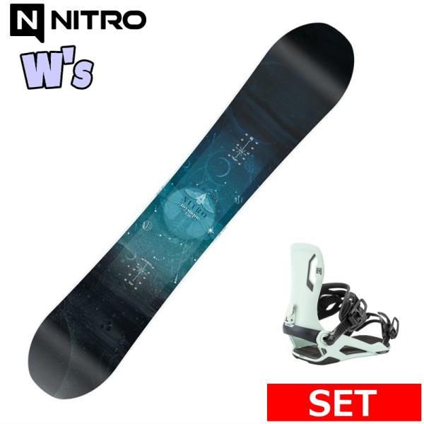 25-26 NITRO MYSTIQUE+NITRO TALENT S レディース スノーボード2点...