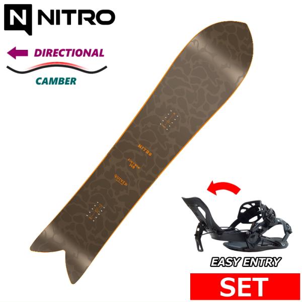25-26 NITRO FIN TWIN+SP PRIVATE メンズ ボードセット2点セット パウ...
