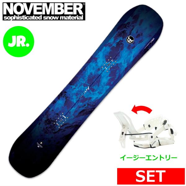 25-26 NOVEMBER KD+NIDECKER FENIX キッズ ジュニアスノーボード2点セ...