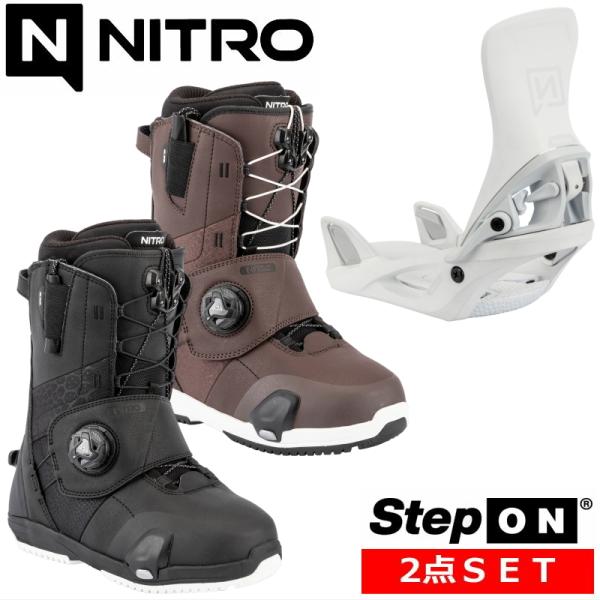 レディース バインディング ブーツ 2点セット [MID] 25-26 NITRO STEP-ON+...