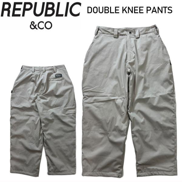 ★ 25-26 REPUBLIC DOUBLE KNEE PANTS カラー:CRAY リパブリック...