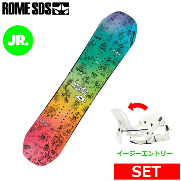 25-26 ROME MINISHRED+NIDECKER FENIX キッズ ジュニアスノーボード...