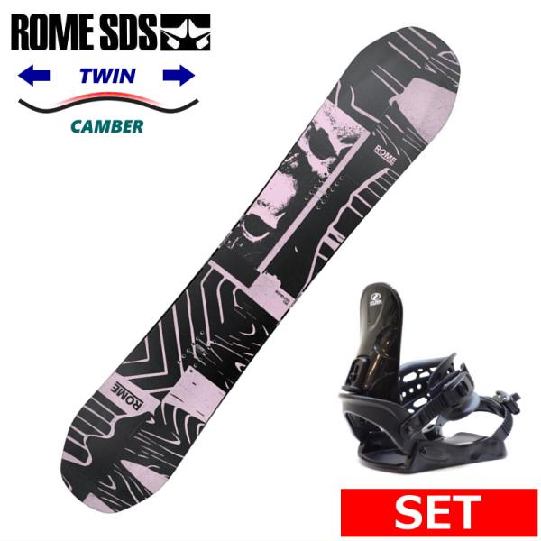 25-26 ROME BONELESS+ZUMA BINDING メンズ スノーボード2点セット オ...