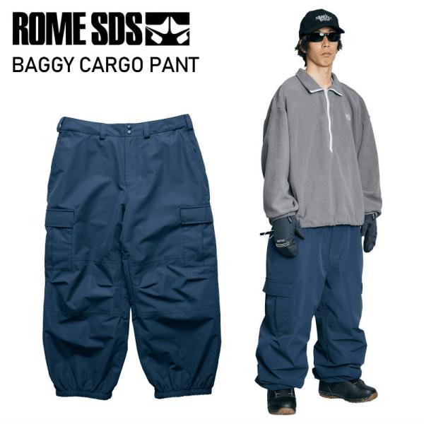 ★ 25-26 ROME SDS BAGGY CARGO PANT NAVY ローム スノボウェア ...