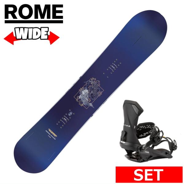 25-26 ROME RENE-GADE WIDE+NITRO TEAM L メンズ スノーボード2...