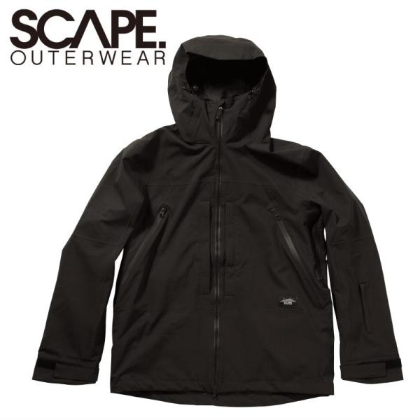 ★ 25-26 SCAPE POW JACKET カラー:BLACK エスケープ スノボウェア メン...